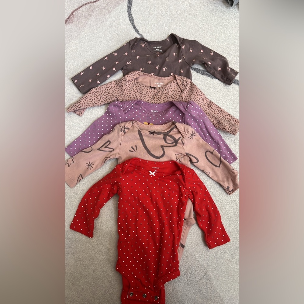 Carter's Kids One Pieces - Red, Purple, Brown